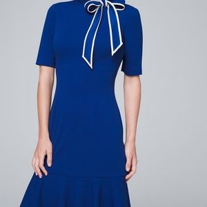 WHBM Bow-Neck Sheath Dress